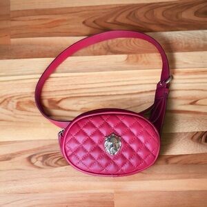 Topshop Quilted Faux Leather Belt Bag